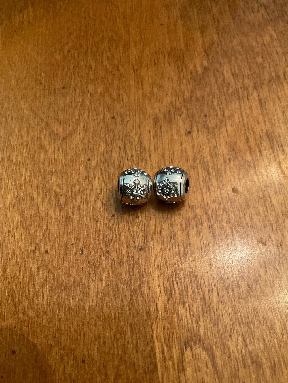 BRIGHTON  Snow Flake Charm Beads - Pair